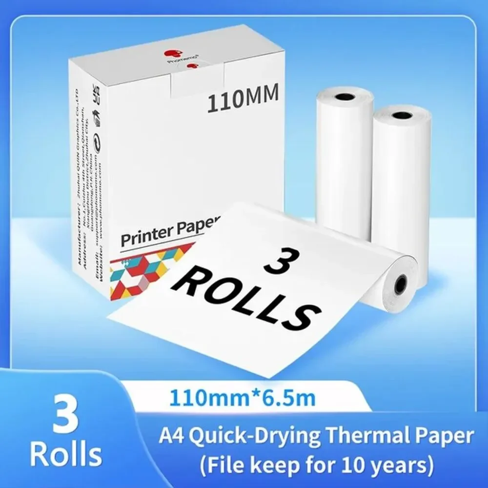 Phomemo A4 Thermal Printer Paper Letter Paper Quick-Dry Continuous Paper Suitab